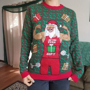 Do You Even Gift Ugly Christmas Sweater Size Medium
